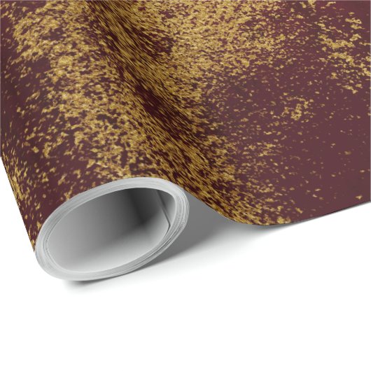 Goud en rood 6 cadeaupapier (Rol Hoek)