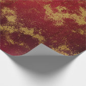 Goud en rood 6 cadeaupapier (Hoek)