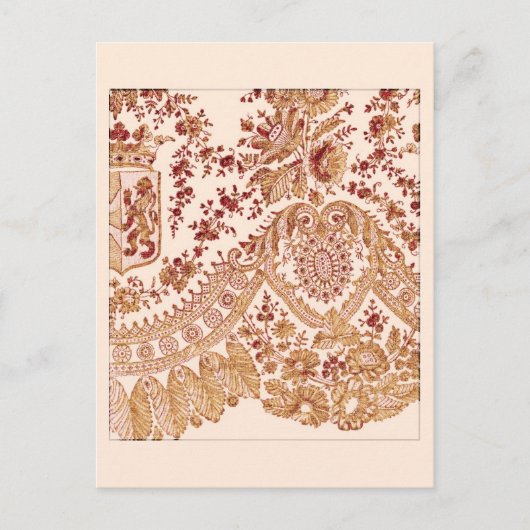 Goud en rood Briefkaart (Voorkant)