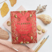 Goud En Rood Elegante Klassieke Barok Jaar Planner