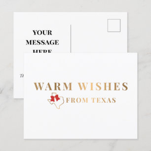 Goud en rood gewas uit Texas Briefkaart