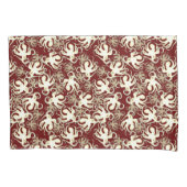 Goud en Rood Herhalend Motief | Octopuspatroon Kussensloop (Voorkant)