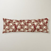 Goud en Rood Herhalend Motief | Octopuspatroon