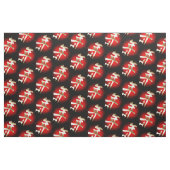Goud en rood jaar van het geitensymbool stof (Fat Quarter)