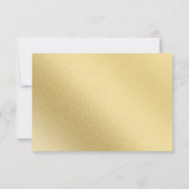 Goud en rood Kerstfeest RSVP (Achterkant)