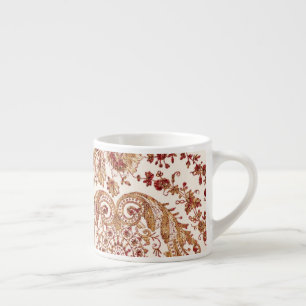 Goud en rood Roos Espresso Kop