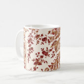 Goud en rood Roos Koffiemok (Voorkant links)