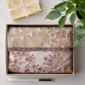 Goud en rood Roos Tissuepapier (Geschenk)