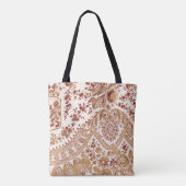 Goud en rood Roos Tote Bag (Achterkant)