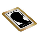 Goud en Roos Marmeren Fotomagneet Magneet (Rechterzijde)