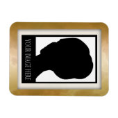 Goud en Roos Marmeren Fotomagneet Magneet (Horizontaal)