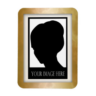 Goud en Roos Marmeren Fotomagneet Magneet