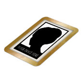 Goud en Roos Marmeren Fotomagneet Magneet (Linkerzijde)