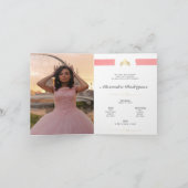 Goud en Roos Roze foto Quinceanera (Binnen)