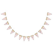 Goud en roze Baby shower banner (Alle)