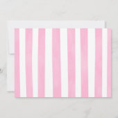 Goud en Roze Ballerina Foto Uitnodiging (Achterkant)