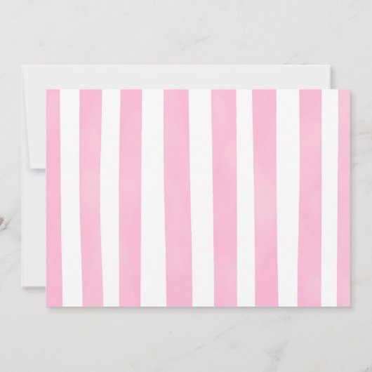 Goud en Roze Ballerina Foto Uitnodiging (Achterkant)