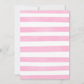 Goud en Roze Ballerina Uitnodiging (Achterkant)