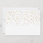 Goud en roze ballonnen Moderne geboorte Partij Kaart (Achterkant)