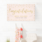 Goud en roze | Gefeliciteerd Partij, Event Banner (Insitu)