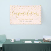 Goud en roze | Gefeliciteerd Partij, Event Banner (Beurs)