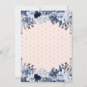 Goud en roze | Lights Boho chic Baby shower Kaart (Achterkant)