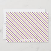 Goud en roze | Meisje, Chic Typography Baby shower Kaart (Achterkant)