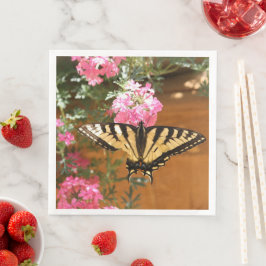 Goud en roze patroon servet