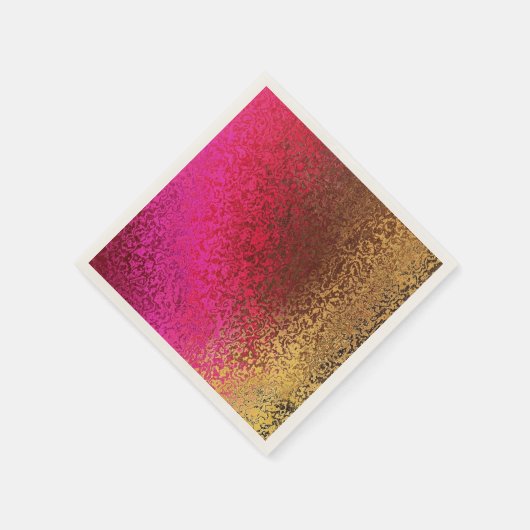 Goud en Roze Shimmer Servet (Hoek)