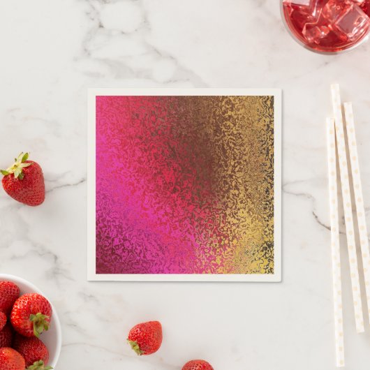 Goud en Roze Shimmer Servet (Insitu)