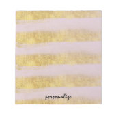 Goud en roze stropen notitieblok (Voorkant)