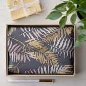 Goud en roze vetten en blauwe ontkoppeling tissuepapier (Geschenk)