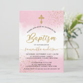 Goud en roze Waterverf Kaart (Staand voorkant)