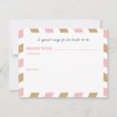 Goud en roze wereldwijde reiziger Airmail RECIPE (Voorkant)