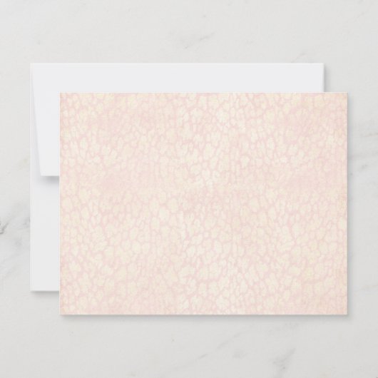 Goud en Roze Zoet 16 Bedankkaart (Achterkant)