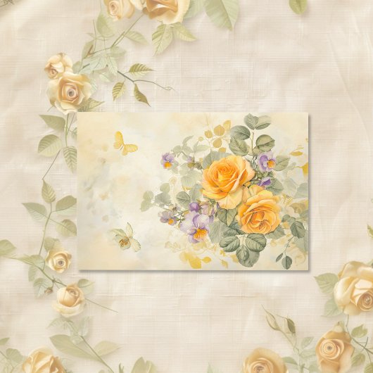 Goud en Rozen 50e bruiloft Jubileum Inpakpapier Vel