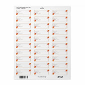 Goud en Rust Herfst Leaf Etiket (Full Sheet)