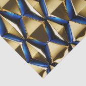 Goud en saffier Moderne Patroon Decoupage Tissuepapier (Detail)