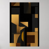 Goud en Schaduw: De Dans der Vormen Poster (Voorkant)