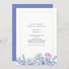 Goud en tropisch gesternte Bridal Brunch Shower in Kaart