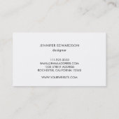 Goud en turkooissteen visitekaartje (Achterkant)