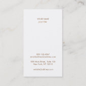 Goud en Turquoise Circle Sun Oranje Visitekaartje (Achterkant)