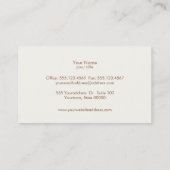 Goud en Turquoise Sun Spray Tan Tropical Brown Visitekaartje (Achterkant)