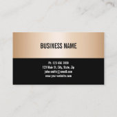 GOUD EN VET Elegant Modern Eenvoudig Professioneel Visitekaartje (Achterkant)