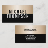 GOUD EN VET Elegant Modern Eenvoudig Professioneel Visitekaartje (Voorkant / Achterkant)