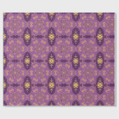 Goud en Violet Cadeaupapier (Vlak)