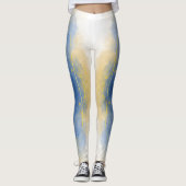 Goud en water leggings (Voorkant)