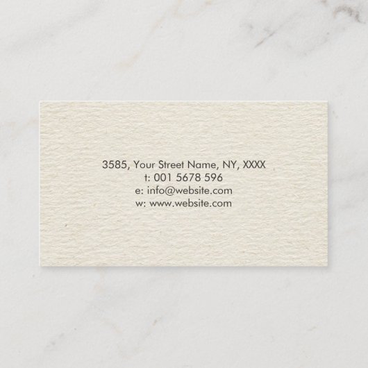 Goud en waterverf Sri Yantra / Sri Chakra Visitekaartje (Achterkant)