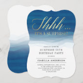 Goud en Waterverf Verrassende feestdagen Kaart (Voorkant / Achterkant)