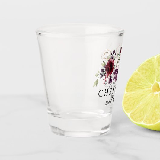 Goud en wijnbouillon Bouquet Wedding Maid of Honor Shot Glas (Links)